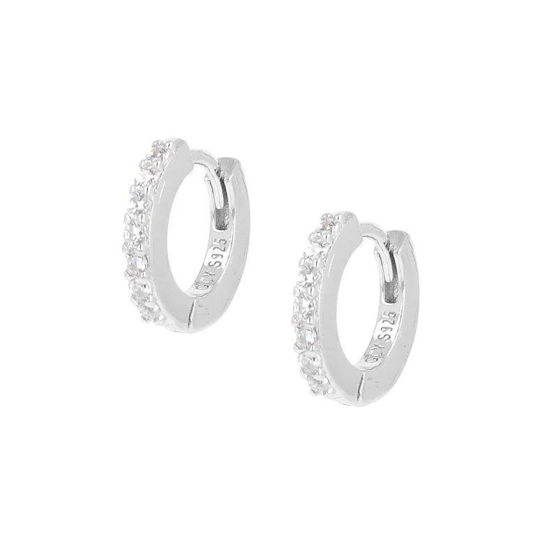 Orecchini Boccole Amen Tennis Mania Argento Con Zirconi