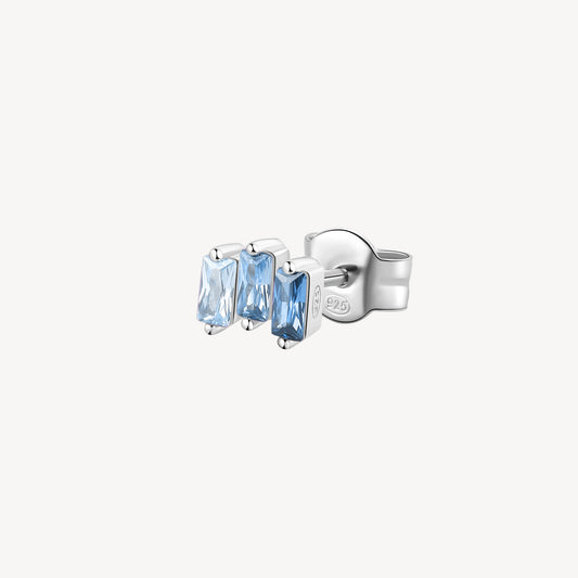 Monorecchino Brosway Cloud Light Blue Lobo In Argento Con Zirconi Azzurri