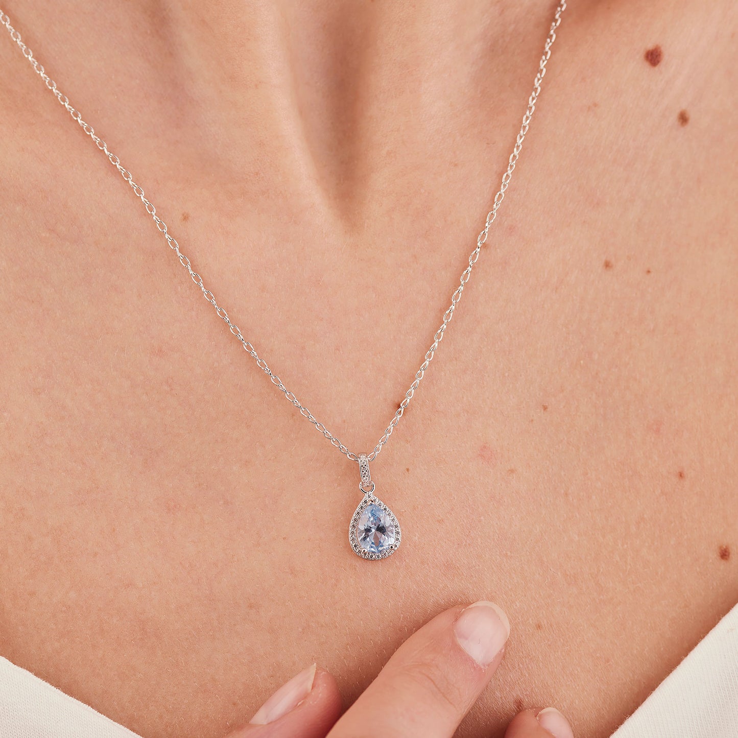 Ciondolo Brosway Fancy Cloud Light Blue Argento Cubic Zirconia Contornato