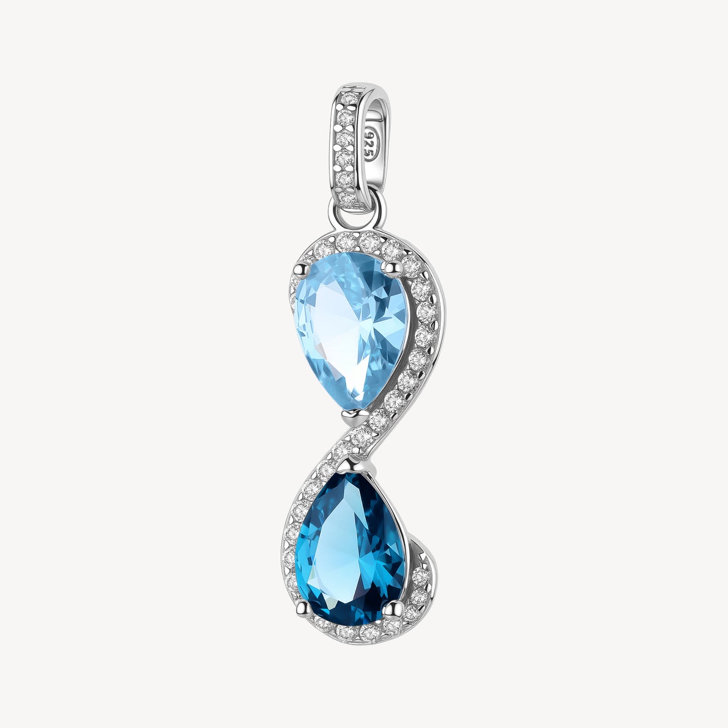 Ciondolo Brosway Fancy Cloud Light Blue Argento Cubic Zirconia Goccia Contornati