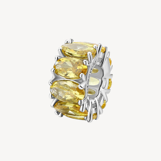 Ciondoli Brosway Energy Yellow Ciondolo Ad Anello In Argento Con Zirconi Gialli