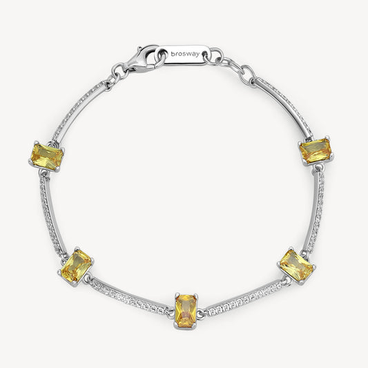 Bracciale Brosway Energy Yellow In Argento con Zirconi e Cristalli Gialli