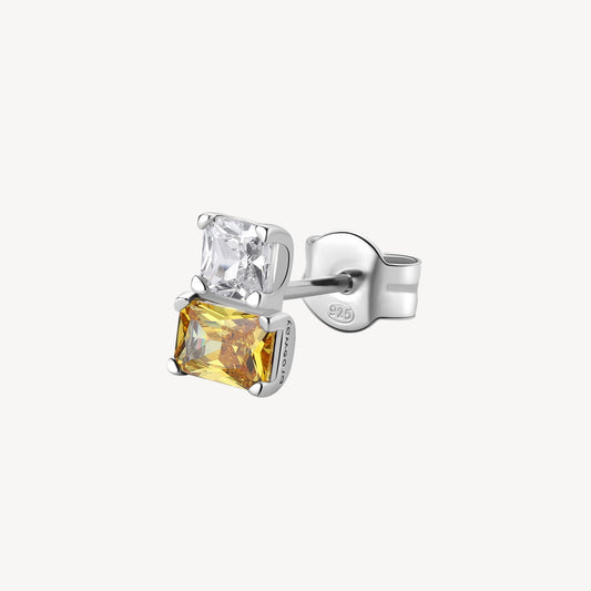 Monorecchino Brosway Energy Yellow Lobo In Argento Con Zirconi