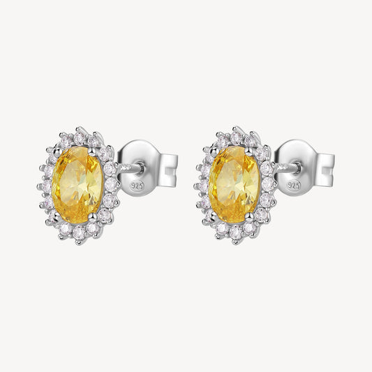 Orecchini Brosway Energy Yellow Lobo In Argento Con Zircone Giallo