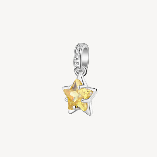 Ciondoli Brosway Energy Yellow Ciondolo In Argento Con Zircone Taglio Stella Giallo