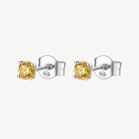 Orecchini Brosway Energy Yellow Punti Luce In Argento Con Zircone Giallo