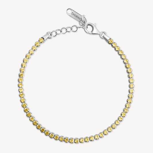 Bracciale Brosway Energy Yellow Tennis In Argento Con Zirconi Gialli