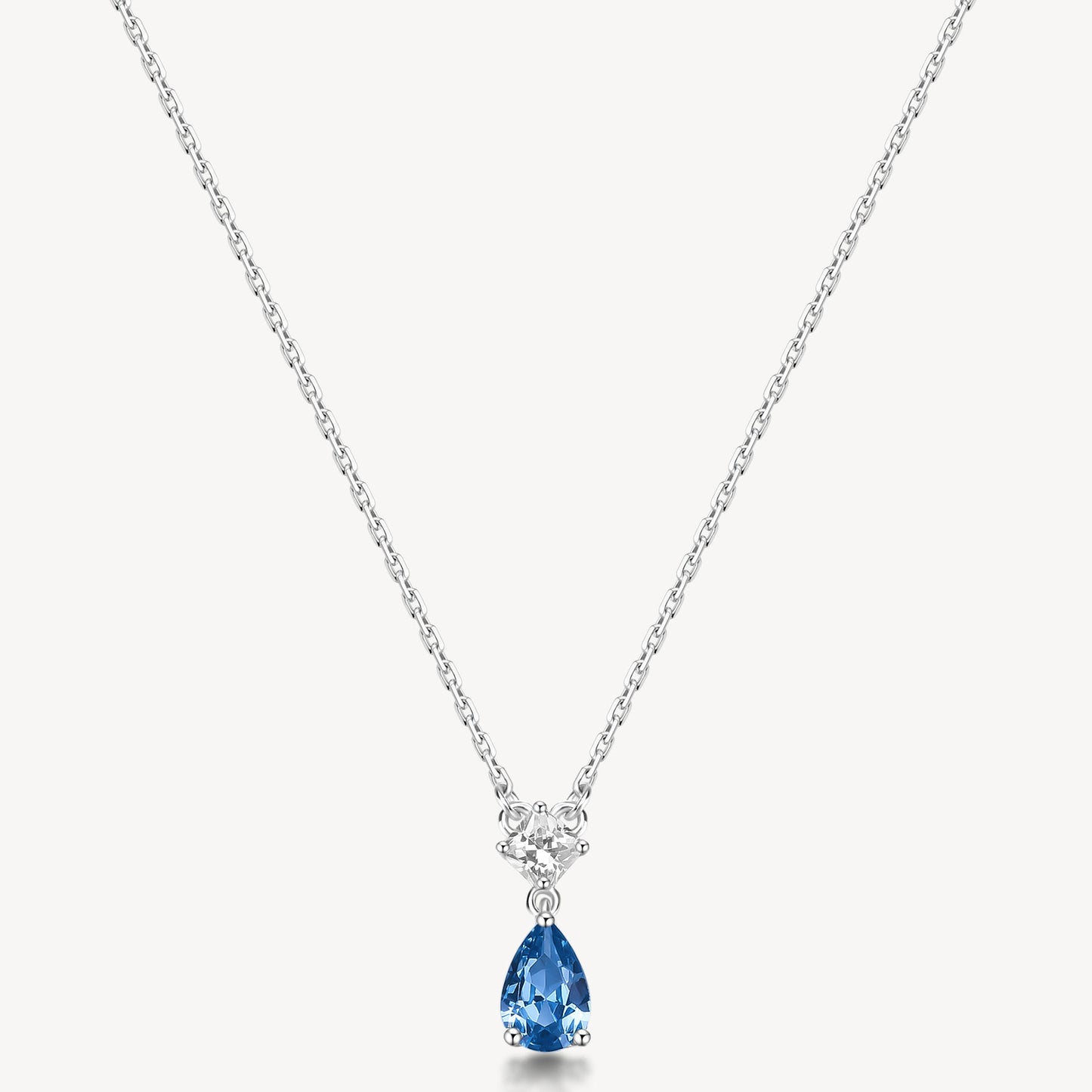 Collana Brosway Fancy Argento con Pendente Cubic Zirconia Blu