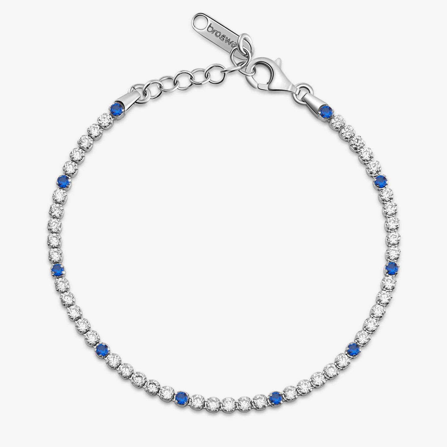 Bracciale Tennis Brosway Fancy Freedom Blue Argento Cubik Zirconia Alternati