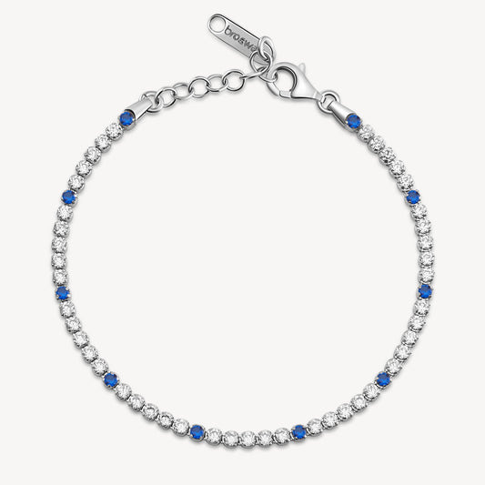 Bracciale Tennis Brosway Fancy Freedom Blue Argento Cubik Zirconia Alternati
