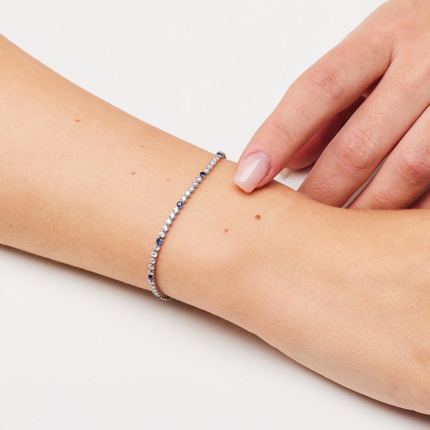 Bracciale Tennis Brosway Fancy Freedom Blue Argento Cubik Zirconia Alternati