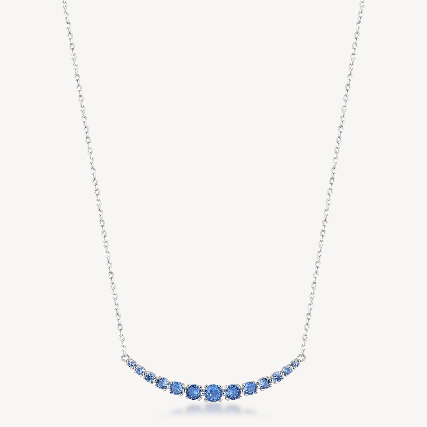 Collana Brosway Fancy Argento Centrale Cubic Zirconia a Decrescere Sapphire