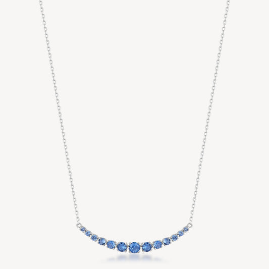 Collana Brosway Fancy Argento Centrale Cubic Zirconia a Decrescere Sapphire