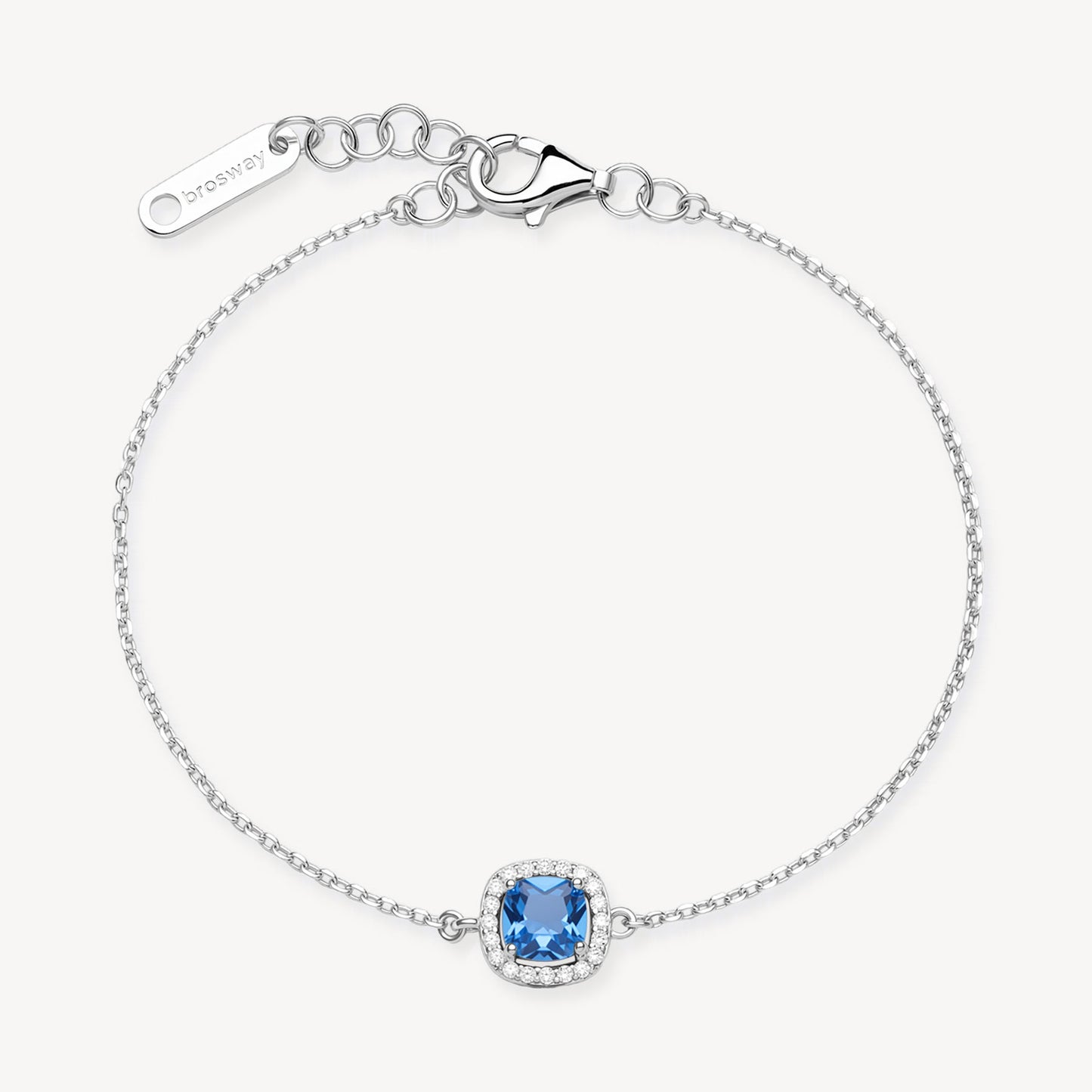 Bracciale Brosway Fancy Argento Centrale Cubic Zirconia Sapphire Contornato