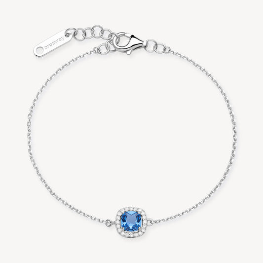 Bracciale Brosway Fancy Argento Centrale Cubic Zirconia Sapphire Contornato