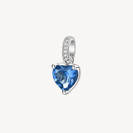 Ciondoli Brosway Freedom Blue Ciondolo In Argento Con Zircone Taglio Cuore Blu