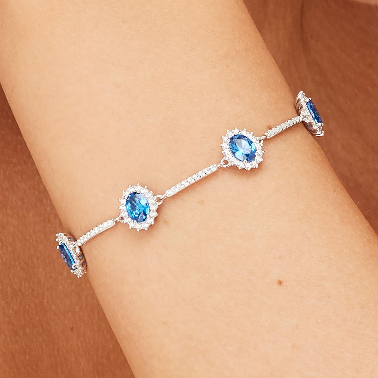 Bracciale Brosway Freedom Blue In Argento Con Zircone Blu