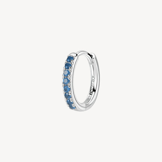 Monorecchino Brosway Freedom Blue Boccola In Argento Con Zirconi Blu