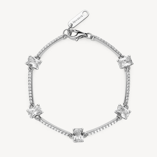 Bracciale Brosway Infinite White In Argento Zirconi e Cristalli