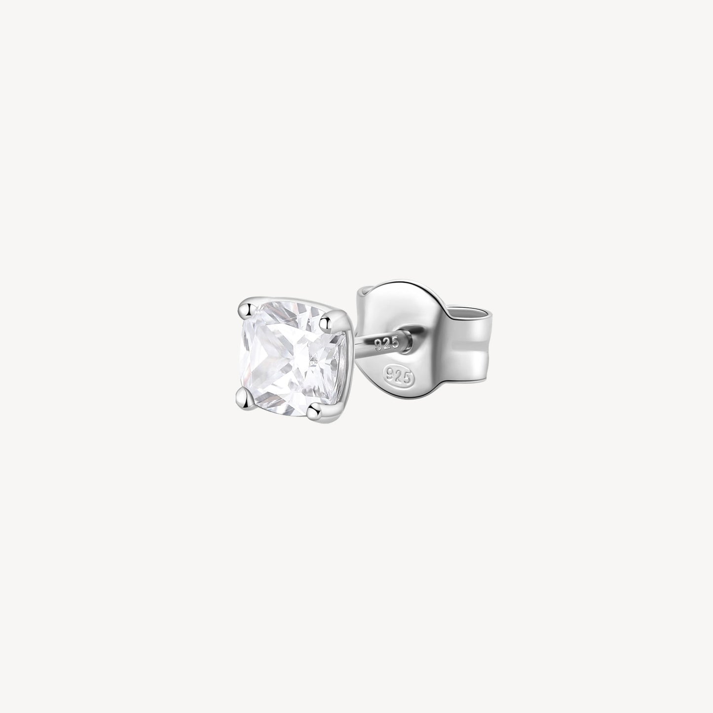 Monorecchino Brosway Infinite White Lobo In Argento Con Zircone Quadrato