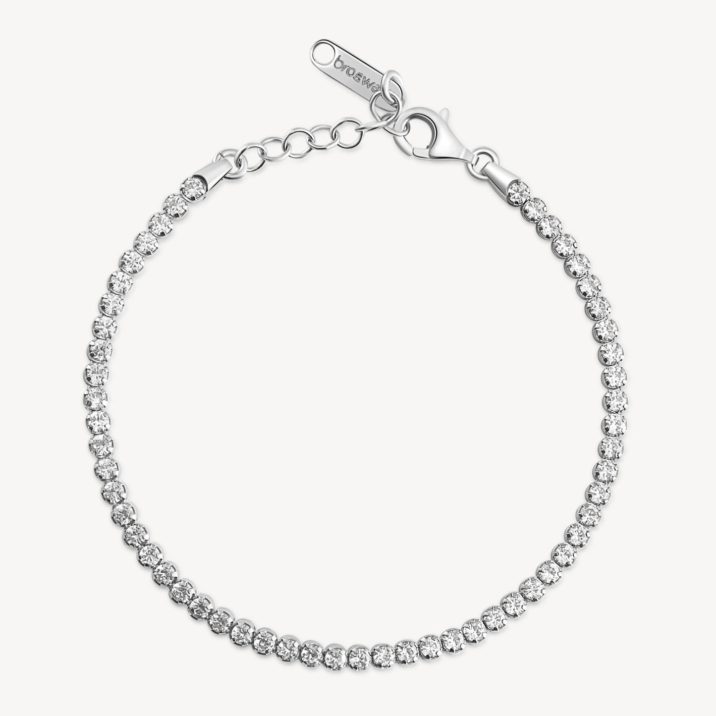 Bracciale Brosway Infinite White Tennis In Argento Con Zirconi