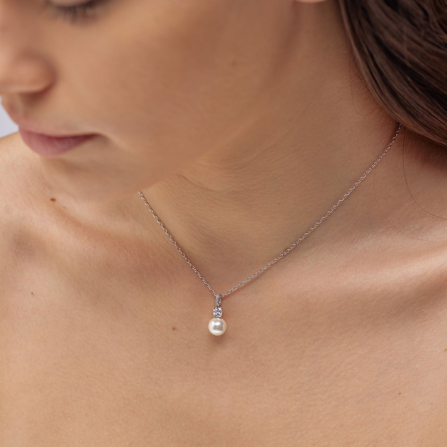 Ciondolo Brosway Fancy Argento Perla Di Conchiglia e Cubik Zirconia