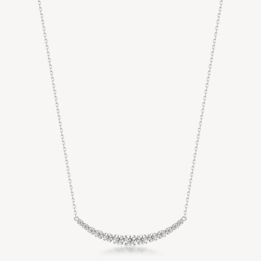 Collana Brosway Fancy Argento Centrale Cubic Zirconia Decrescente