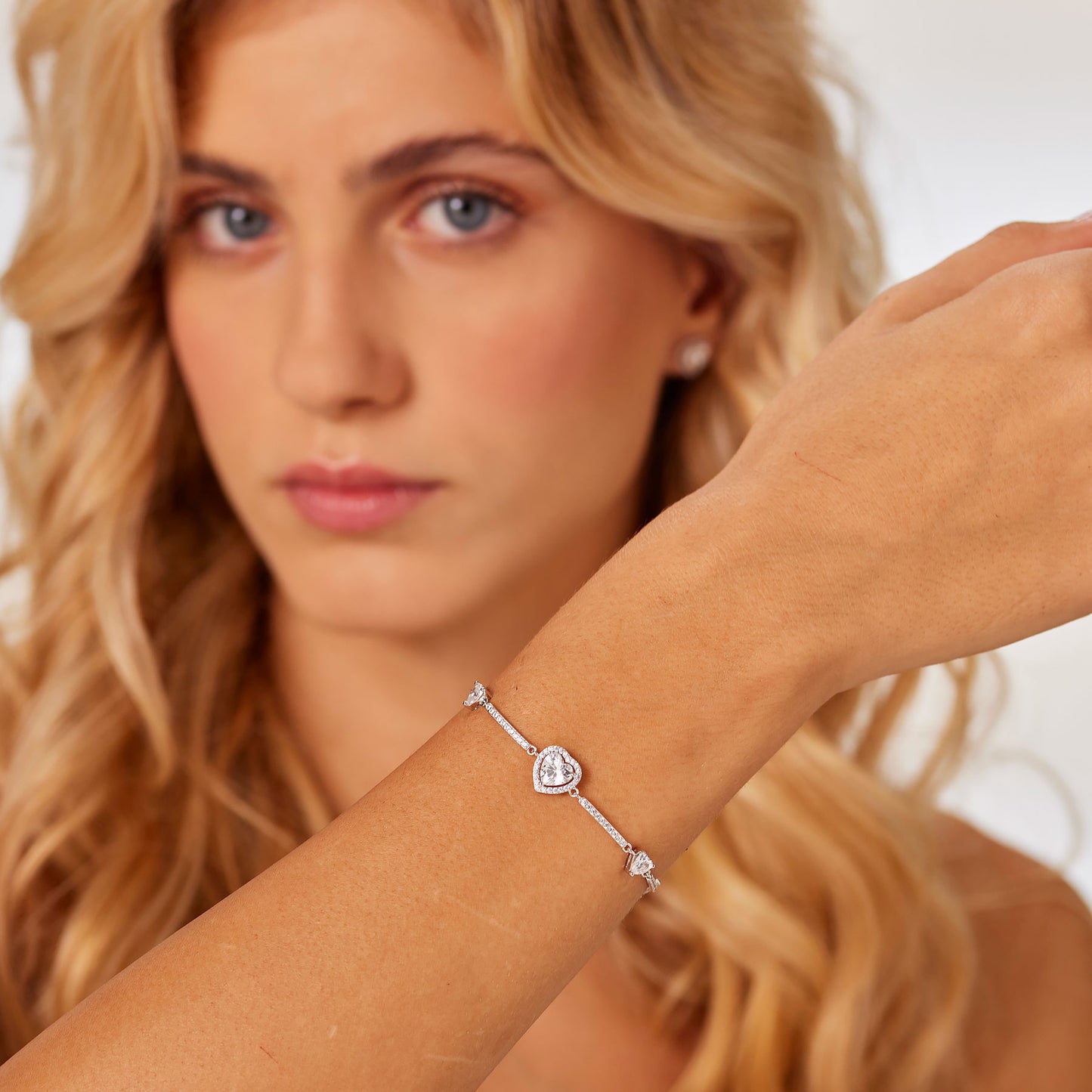 Bracciale Semirigido Brosway Fancy Argento Cubic Zirconia Centrale Cuore