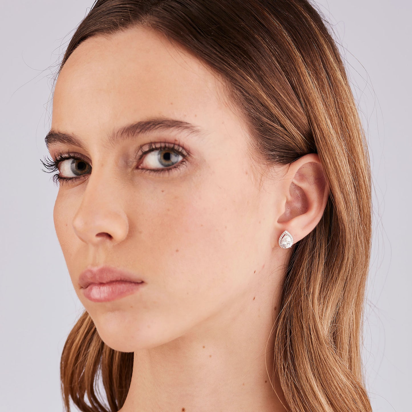 Orecchini a Lobo Brosway Fancy Cubic Zirconia Goccia Contornato