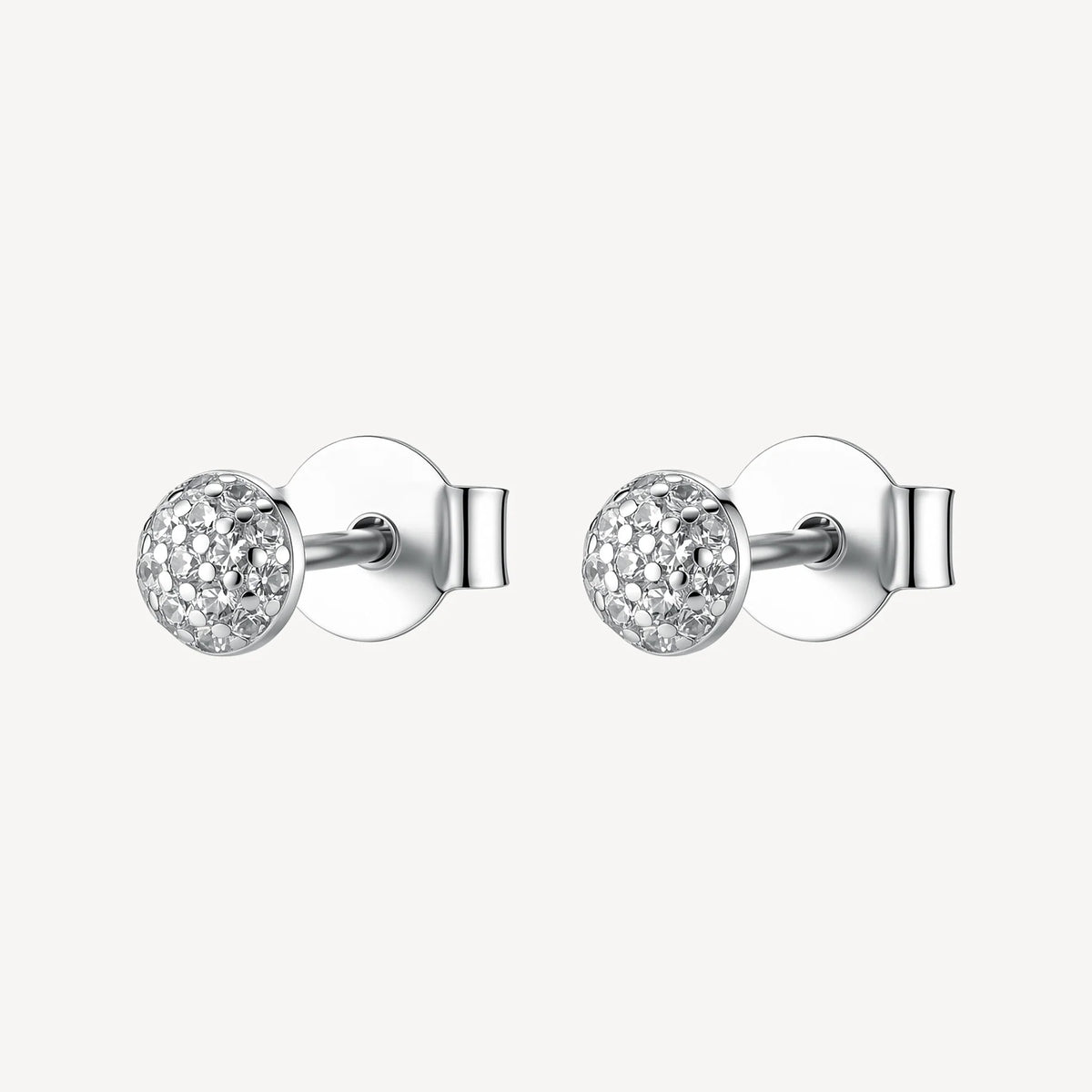 Orecchini Lobo Brosway Fancy Infinite White Argento Con Cubic Zirconia Bianchi