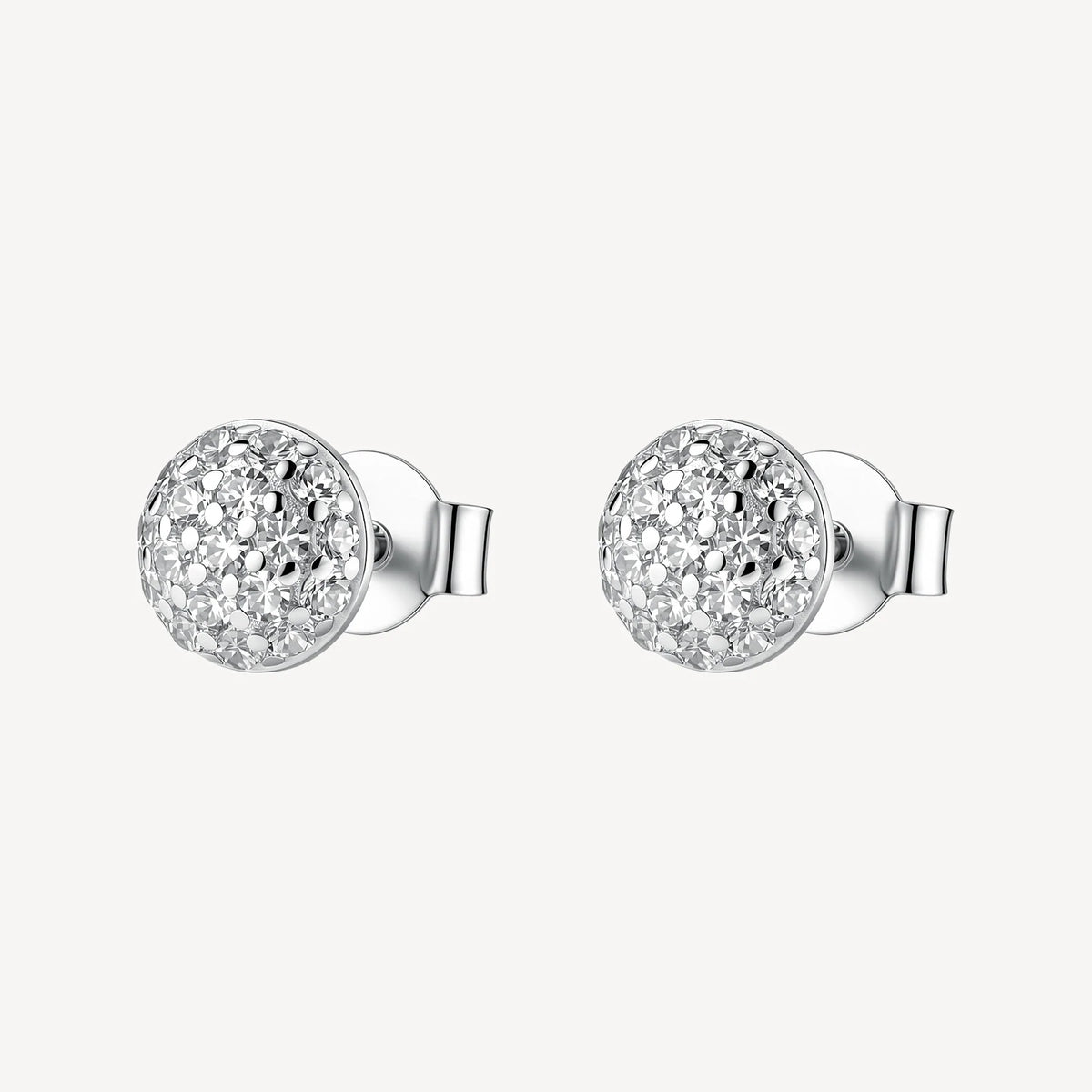 Orecchini Lobo Brosway Fancy Infinite White Argento Con Cubic Zirconia Bianchi
