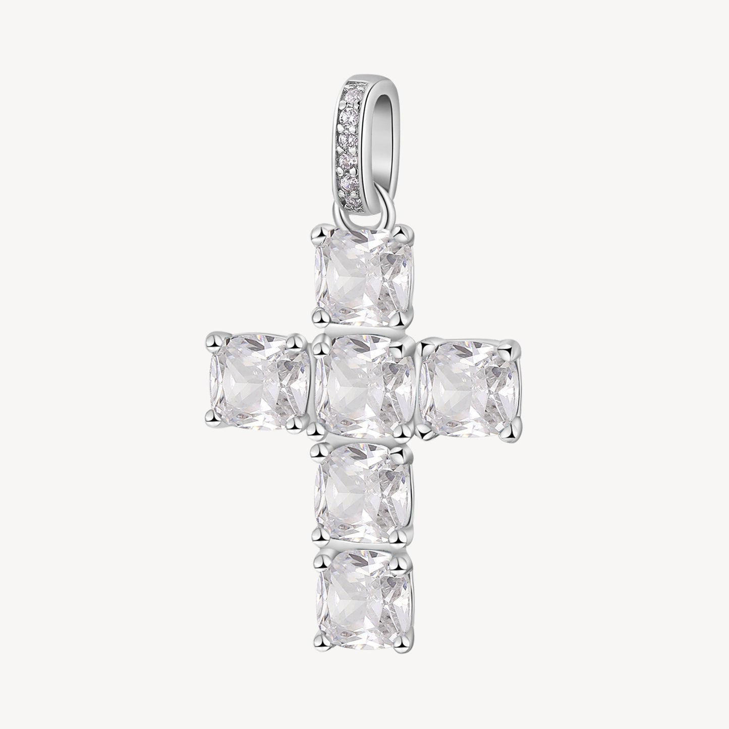 Ciondoli Brosway Infinite White Ciondolo In Argento Croce Con Zirconi