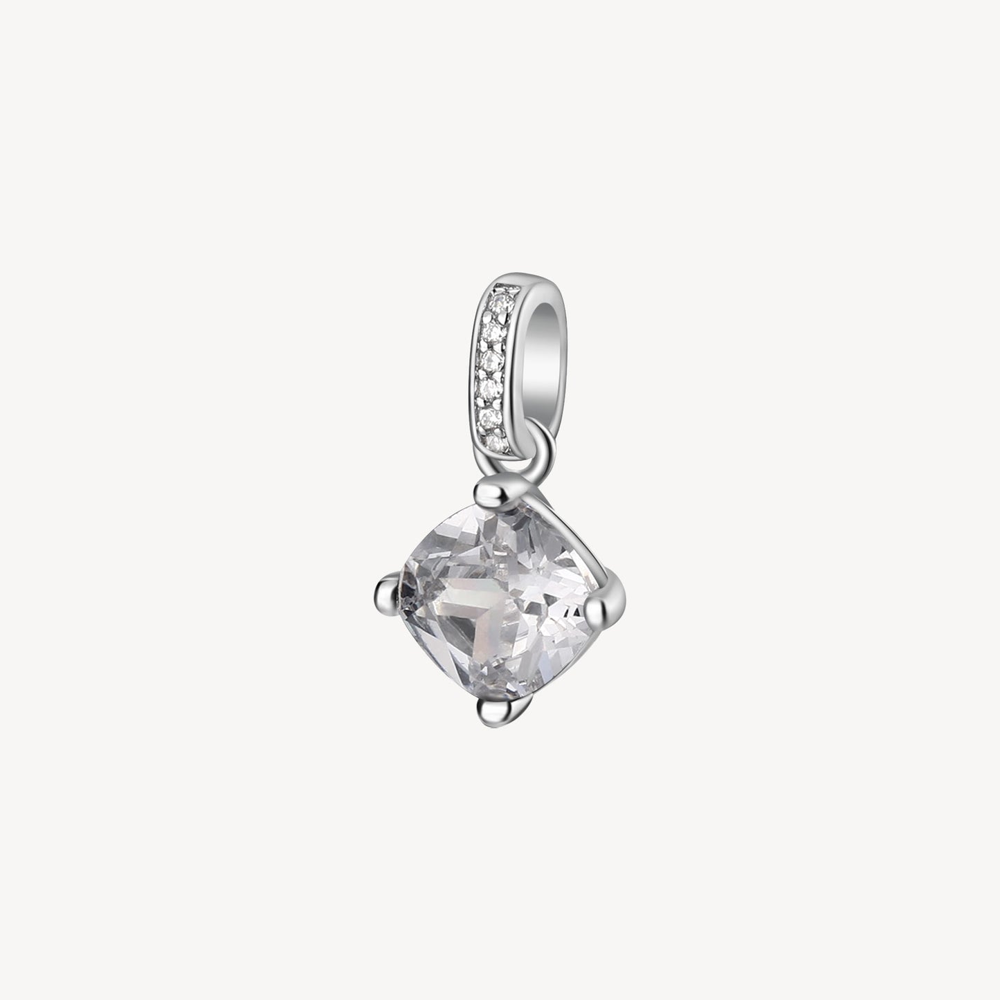 Ciondolo Brosway Fancy Argento Cubic Zirconia Quadrato e Contromaglia