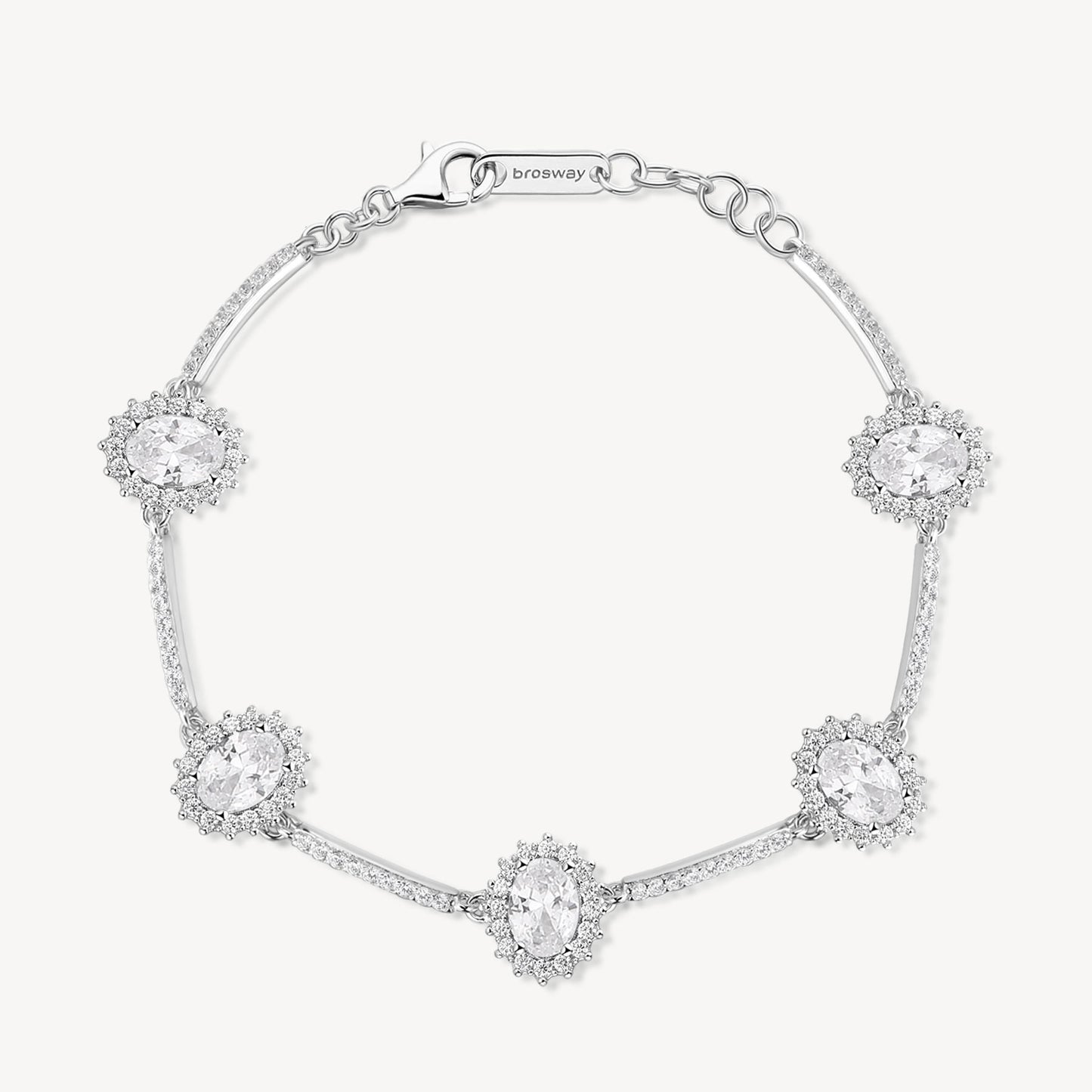 Bracciale Brosway Infinite White In Argento Con Zircone