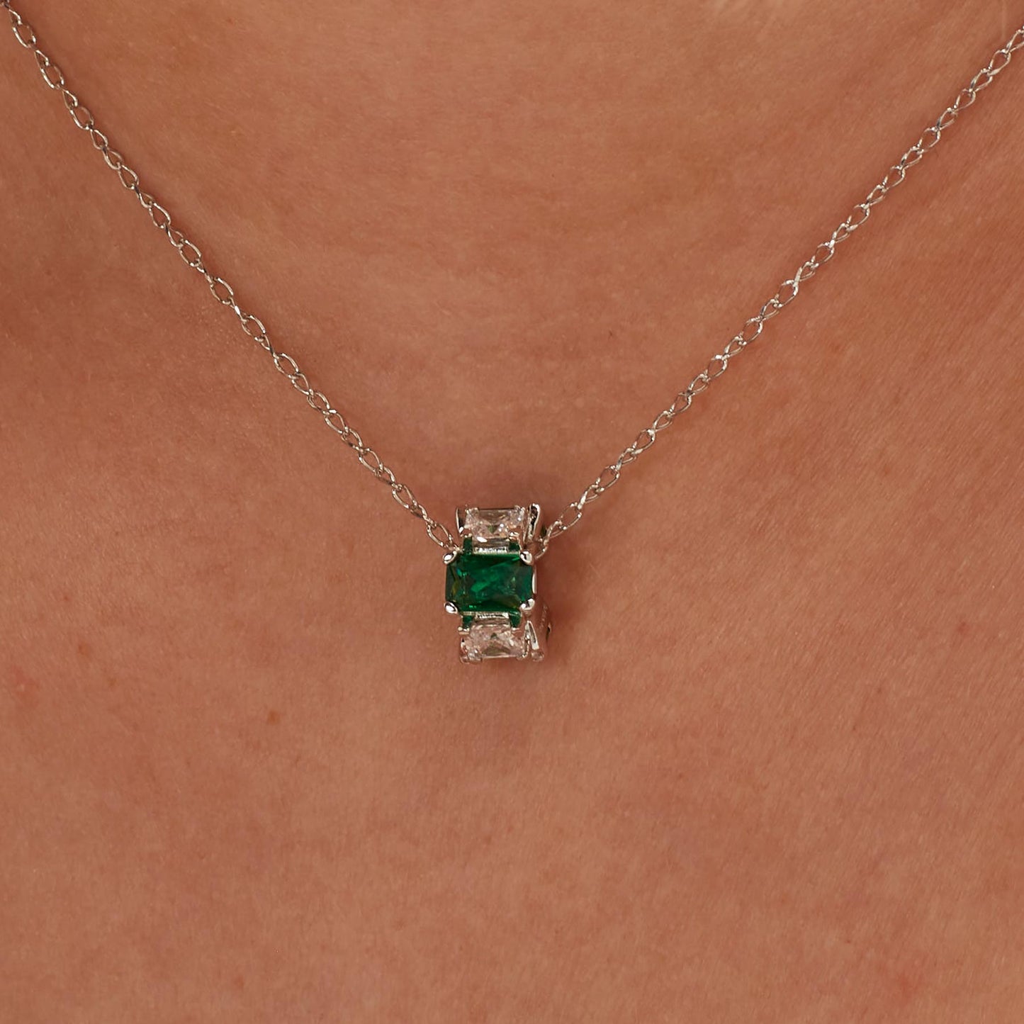 Ciondoli Brosway Life Green Ciondolo In Argento Con Zirconi Verdi e Bianchi