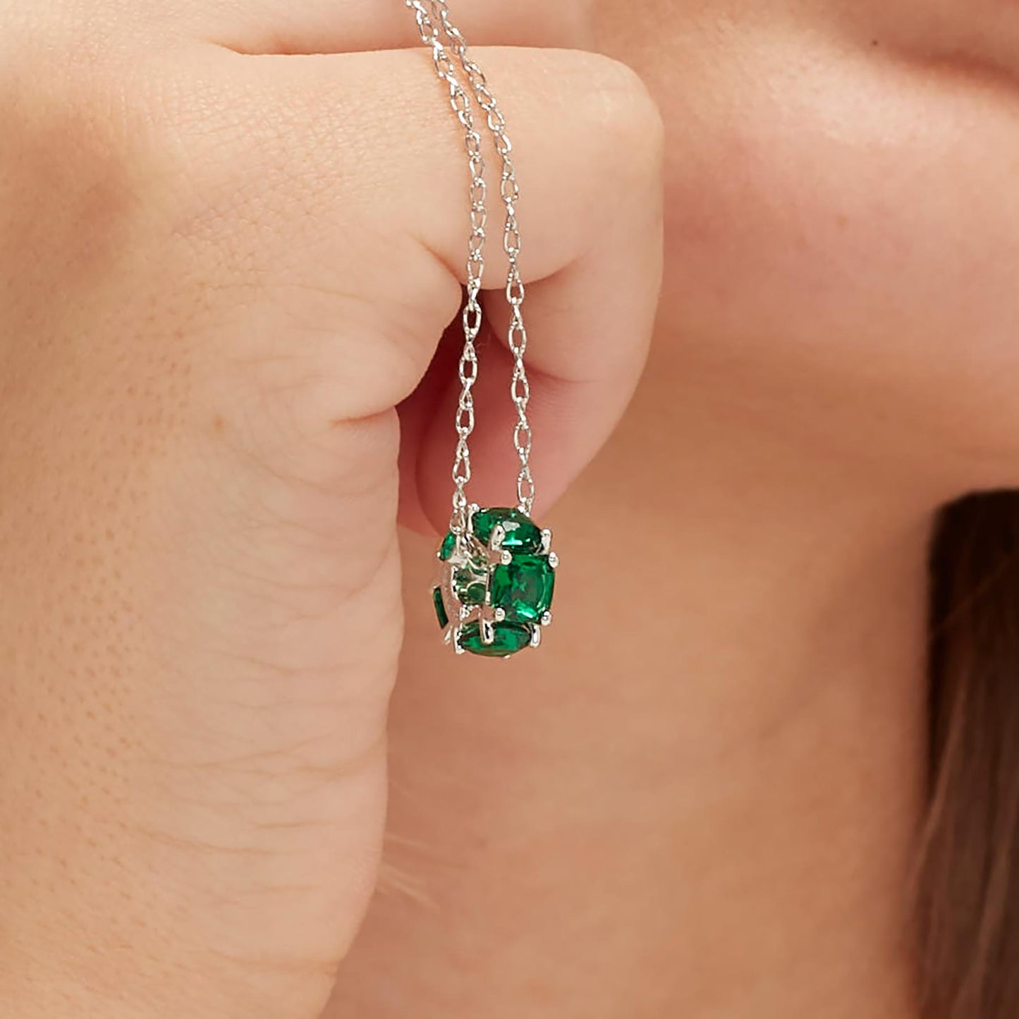 Ciondoli Brosway Life Green Ciondolo In Argento Con Zirconi Verdi