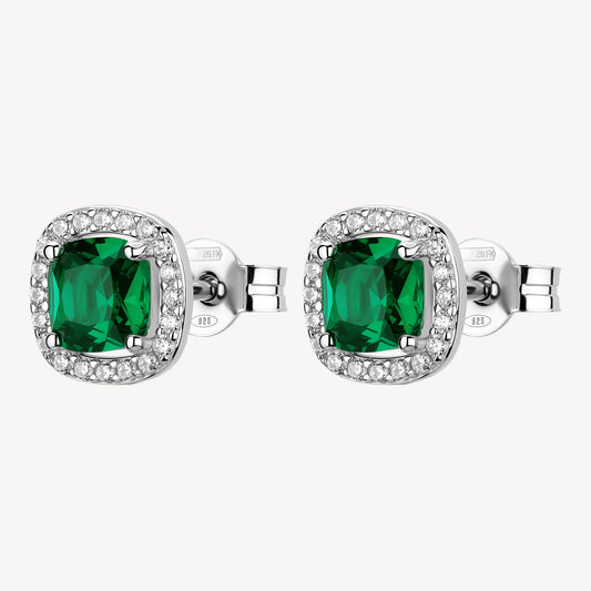 Orecchini a Lobo Brosway Fancy Argento Cubic Zirconia Emerald Contornato