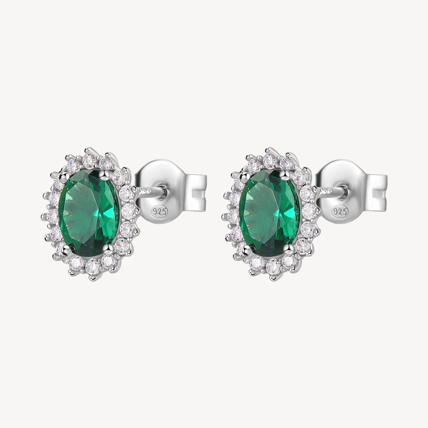 Orecchini Brosway Life Green In Argento Con Zircone Verde
