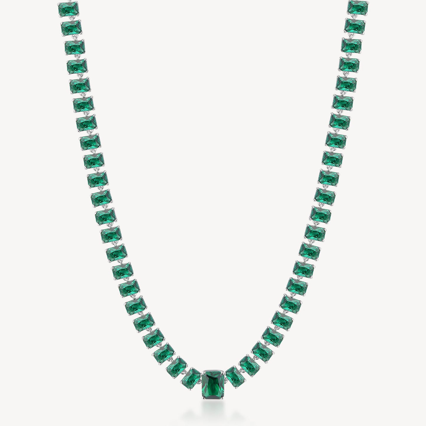 Girocollo Brosway Life Green In Argento Con Zirconi Verdi