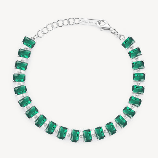 Bracciale Brosway Life Green In Argento Con Zirconi Verdi