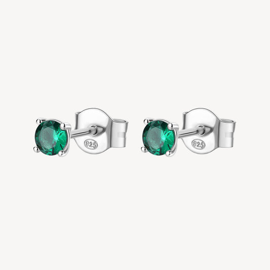 Orecchini Brosway Life Green Punti Luce In Argento Con Zircone Verde