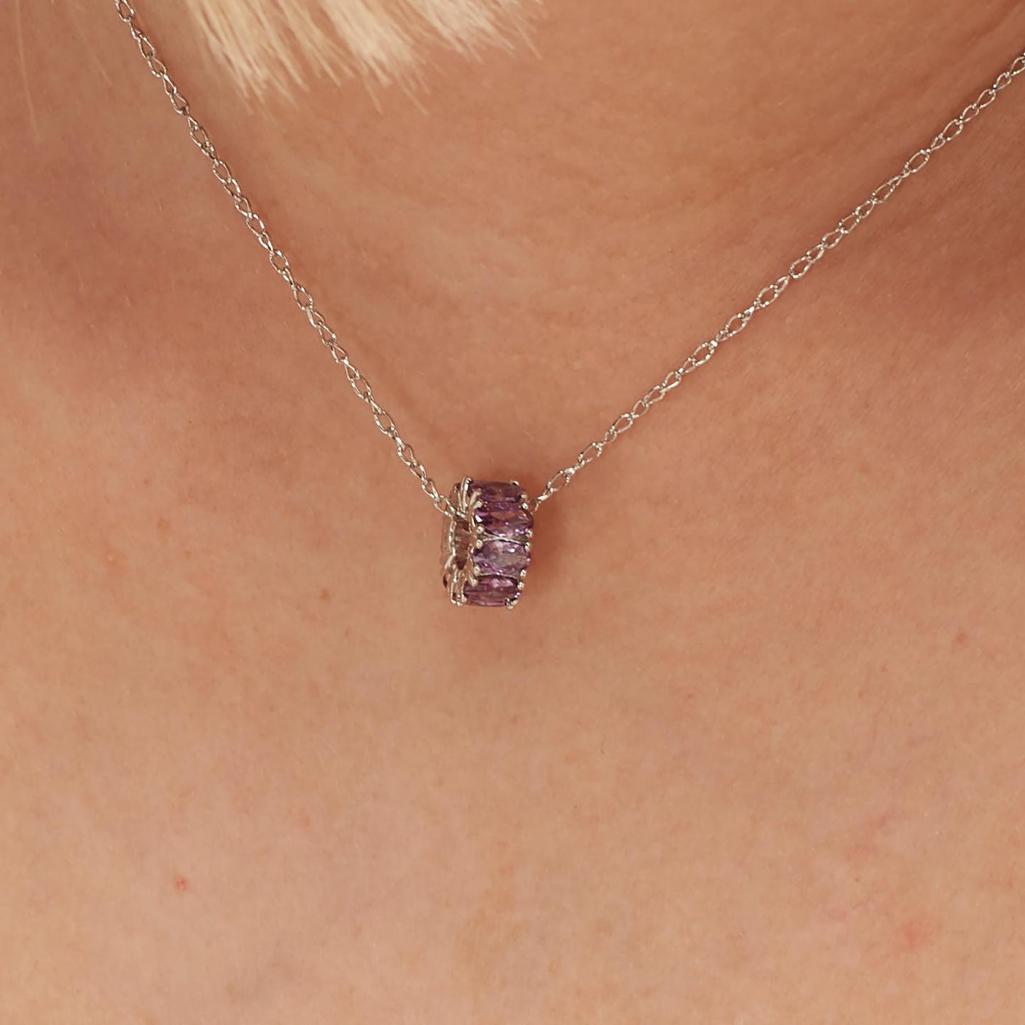 Ciondoli Brosway Magic Purple Ciondolo In Argento Con Zirconi Viola