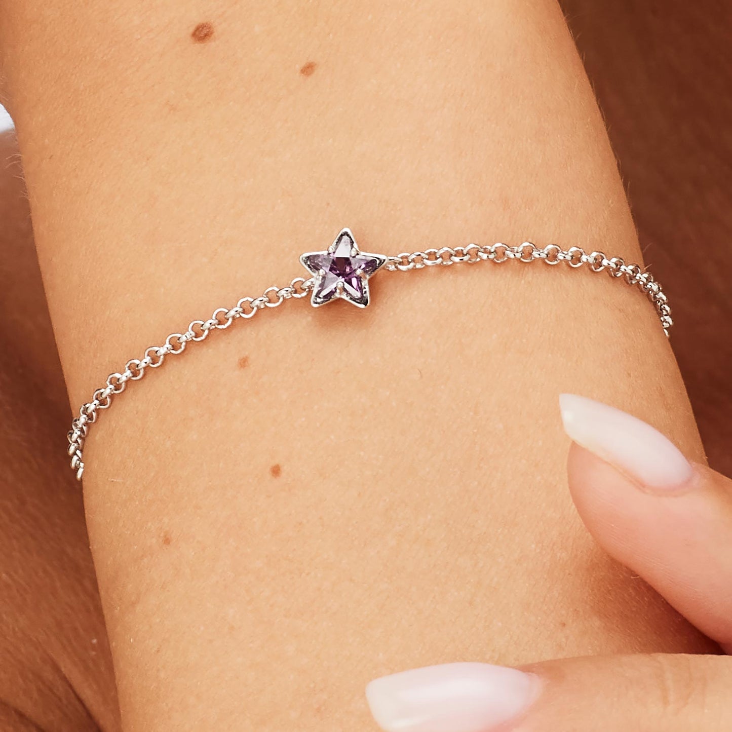 Bracciale Brosway Magic Purple In Argento Con Zircone Viola