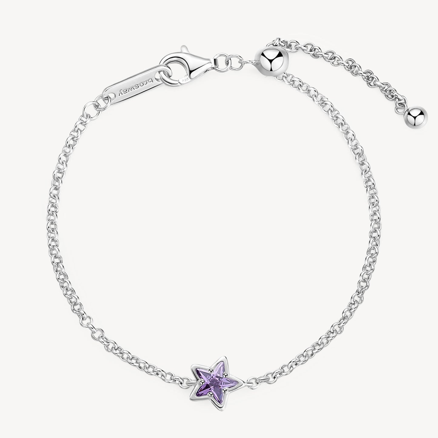 Bracciale Brosway Magic Purple In Argento Con Zircone Viola