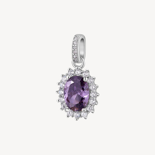 Ciondoli Brosway Magic Purple Ciondolo In Argento Con Zircone Viola