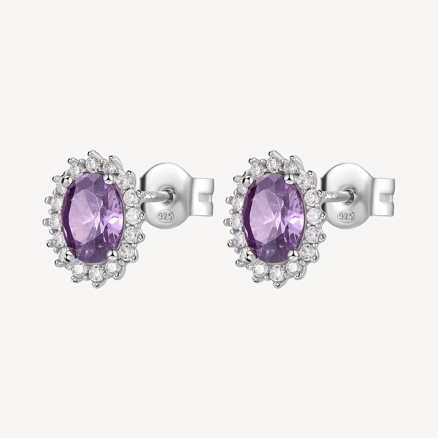 Orecchini Brosway Magic Purple In Argento Con Zircone Viola