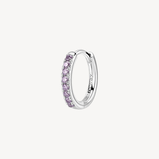 Monorecchino Brosway Magic Purple Monorecchino In Argento Con Zirconi Viola