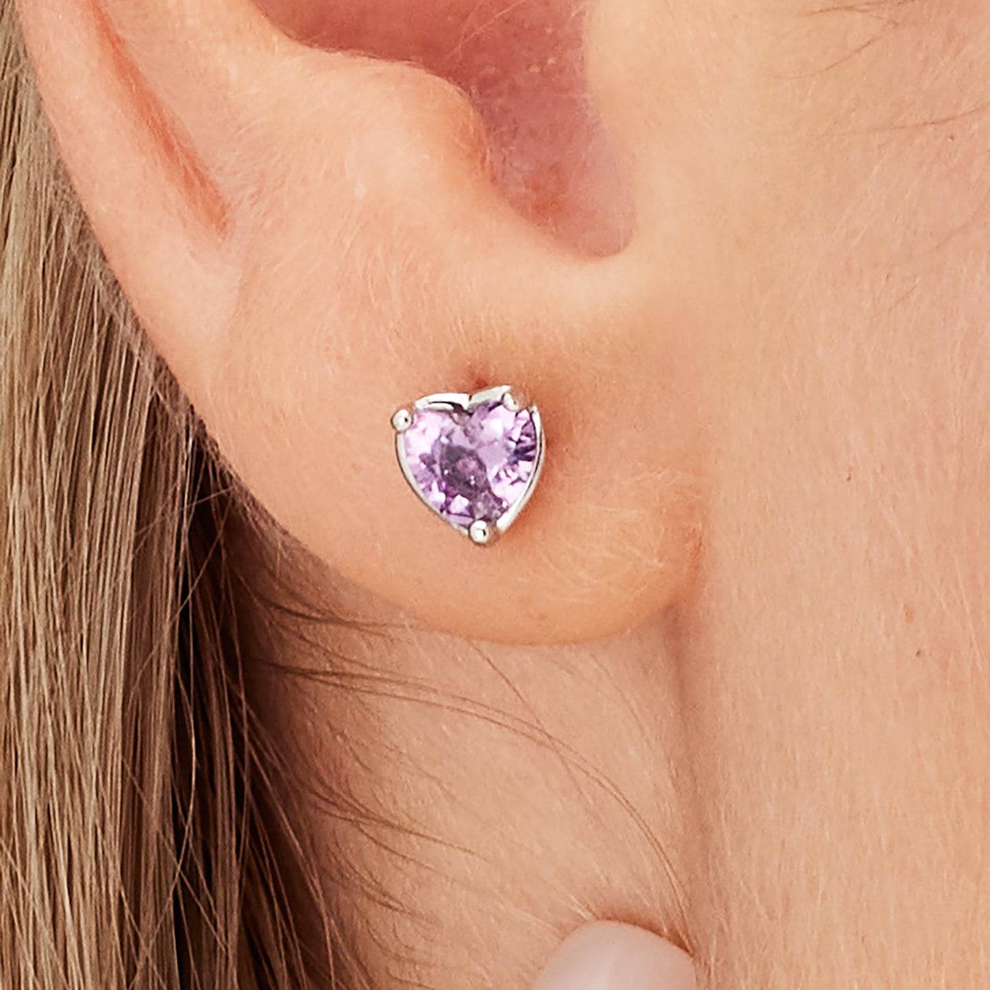 Monorecchino Brosway Magic Purple In Argento Con Zircone Viola