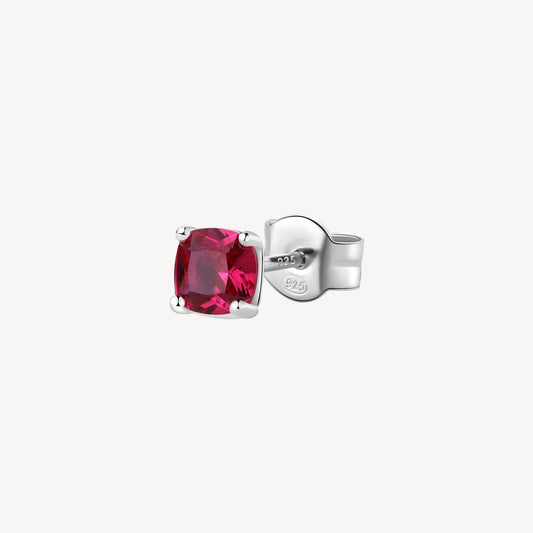 Monorecchino Brosway Passion Ruby In Argento Con Zircone Fucsia