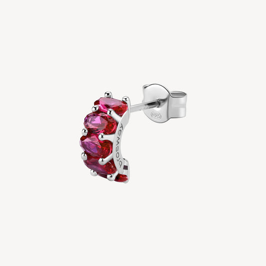 Monorecchino Brosway Passion Ruby In Argento Con Zirconi Fucsia